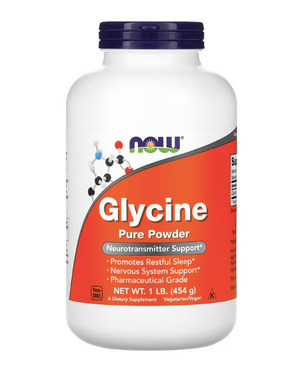 Now Pure Glycine Powder (454g)