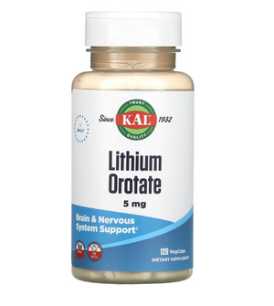 KAL Lithium Orotate (120 VegCaps)
