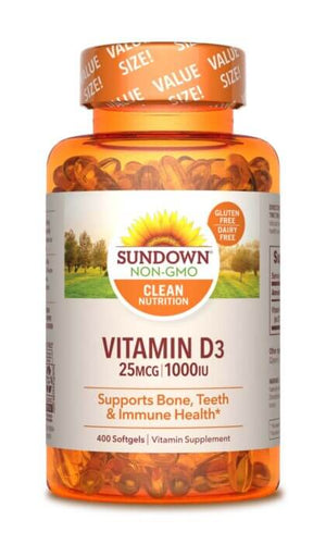 Sundown Naturals Vitamin D3 (400 Softgels)