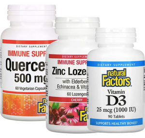 Natural Factors Quercetin + Zinc + Vitamin D3 Combo