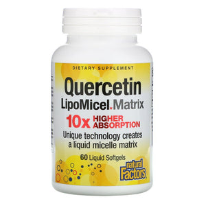 Natural Factors Quercetin LipoMicel Matrix (60 Softgels)