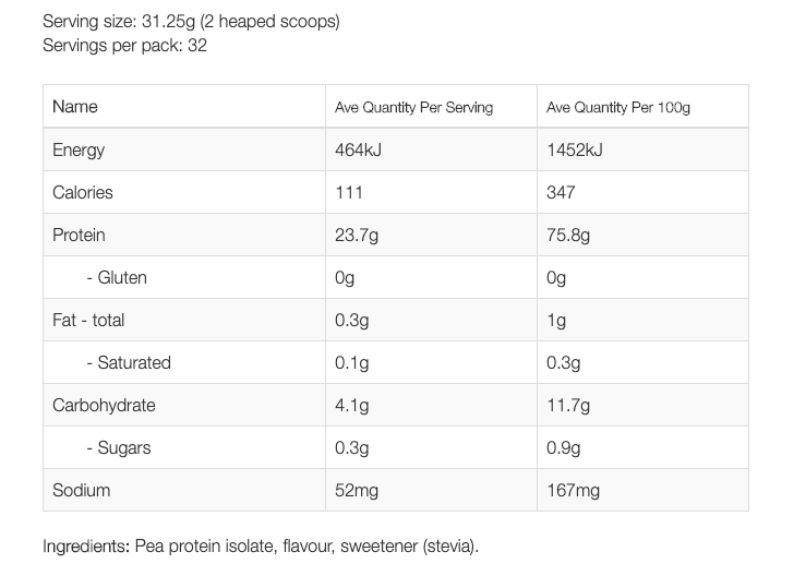 NZProtein Pea Protein (1kg)