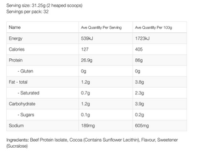 NZProtein Beef Protein (1kg)