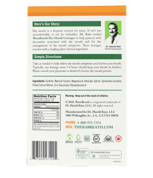 Therabreath Dry Mouth Lozenges (Mandarin Mint)