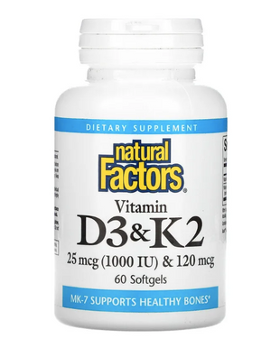 Natural Factors Vitamin D3 & K2