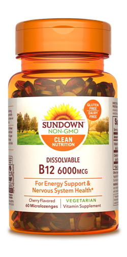 Sundown Naturals Vitamin B12 Lozenges (6000mcg)