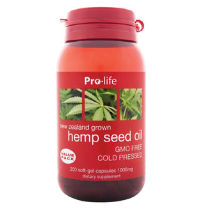 Pro-Life NZ Hemp Seed Oil Capsules