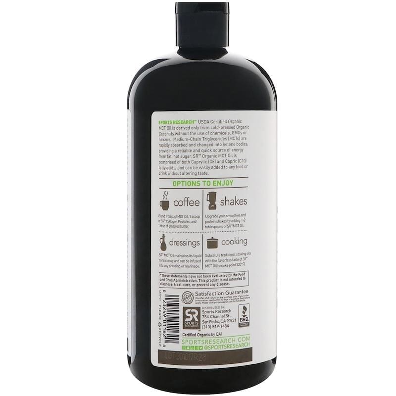 Sports Research Organic Mct Oil